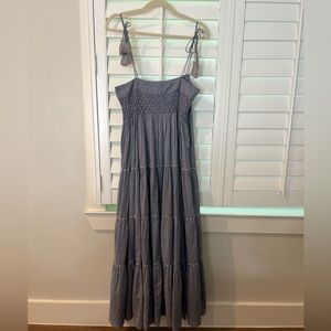 Blue Mirth tie maxi dress